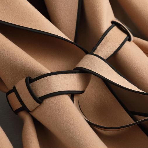 Women’s Wool Belted Coat – Elegant Tailored Wrap Overcoat for Autumn & Winter