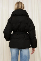 Belted Puffer Coat – Elegant Warmth for Winter Days