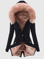 Luxury Faux Fur Lined Hooded Parka – Ultra Warm Women’s Winter Coat